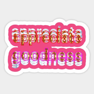 goodness text art designs Sticker